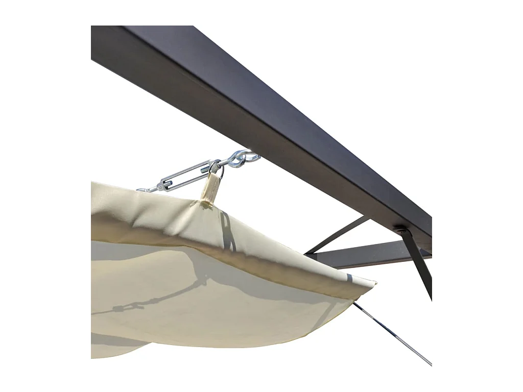 Gartenzelt mit einziehbarer Markise