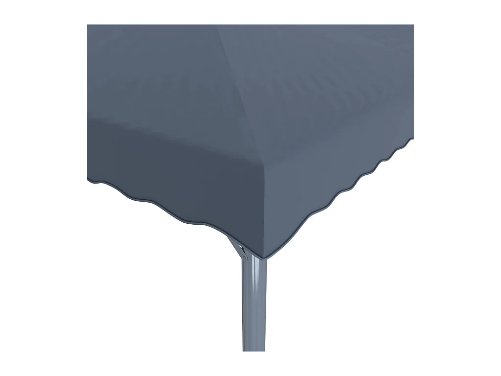 Cenador con guirnalda de luces LED 300x300 cm Antracita