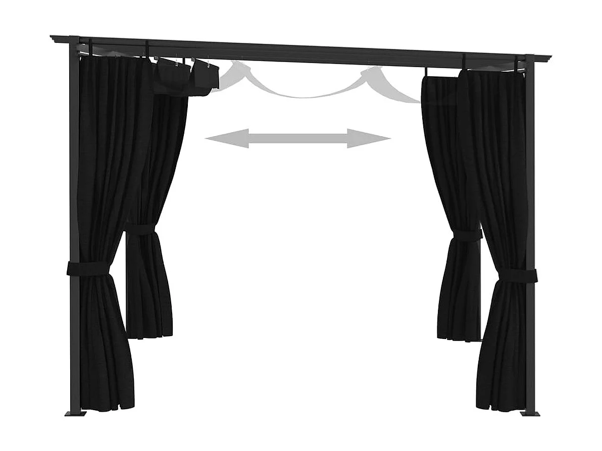 Belvédère 4x3 m Anthracite