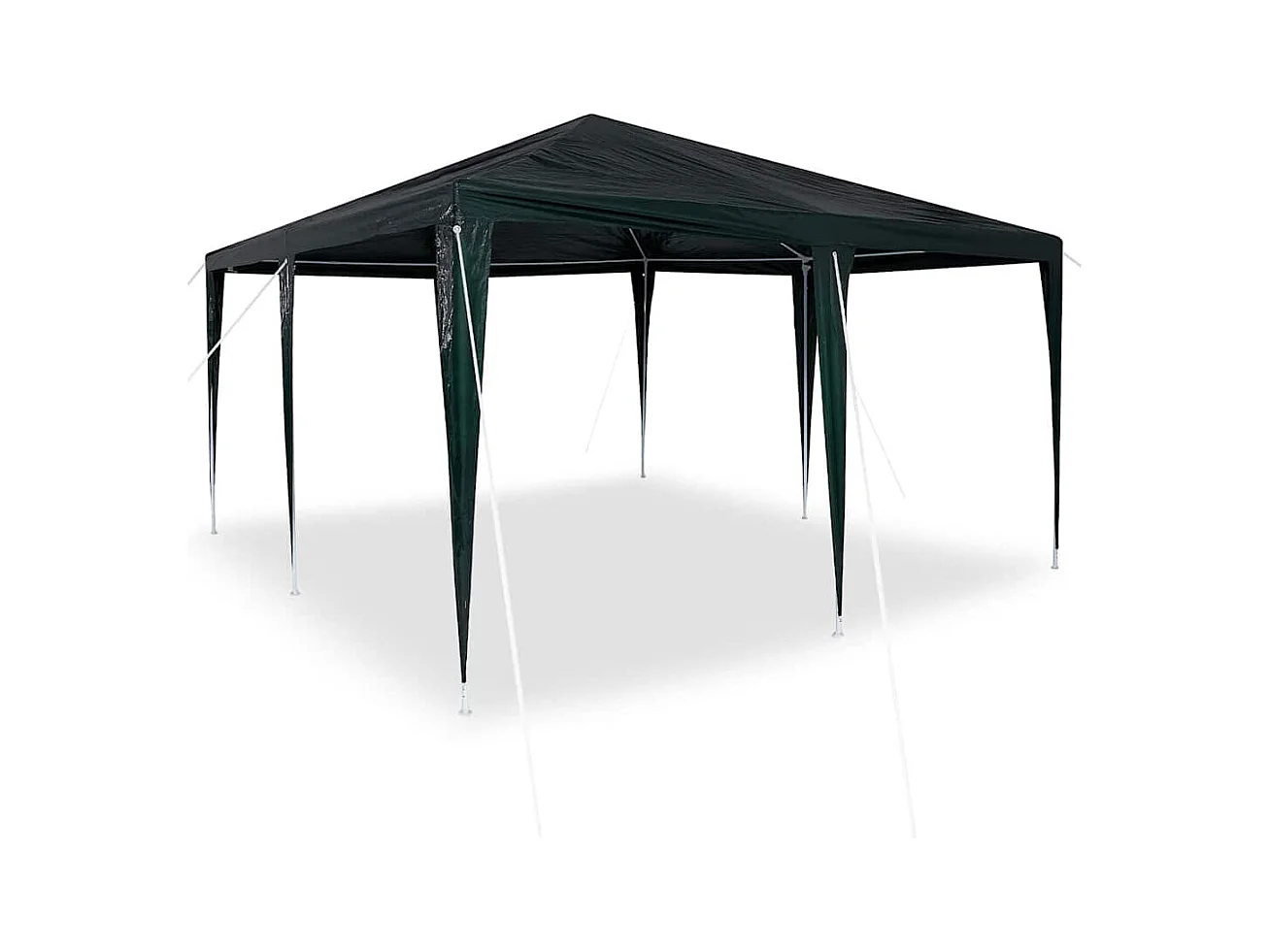 Tenda per feste verde e bianca 400 x 400 x 266 cm