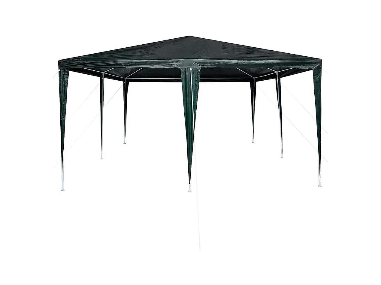 Tenda per feste verde e bianca 400 x 400 x 266 cm