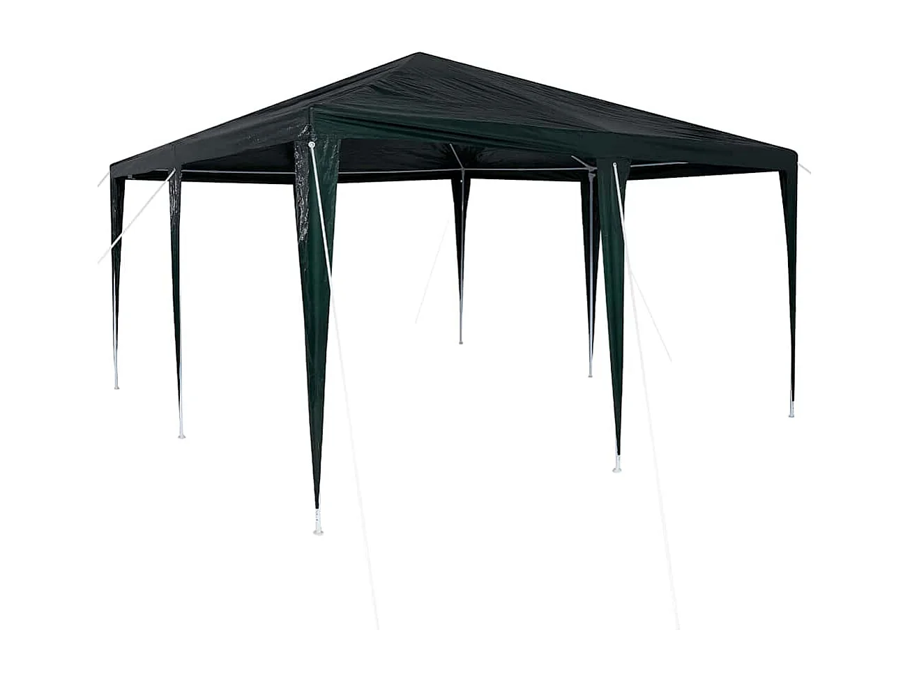 Tente de fête Vert et blanc 400 x 400 x 266 cm