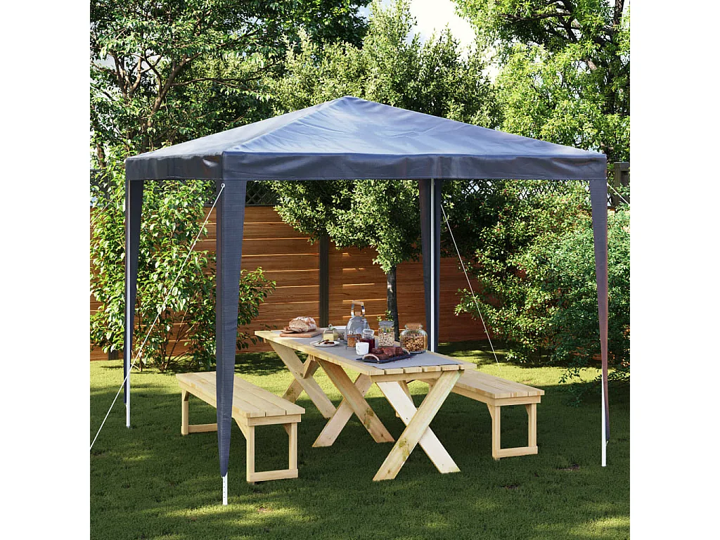 Carpa de recepción 2,5x2,5 m azul