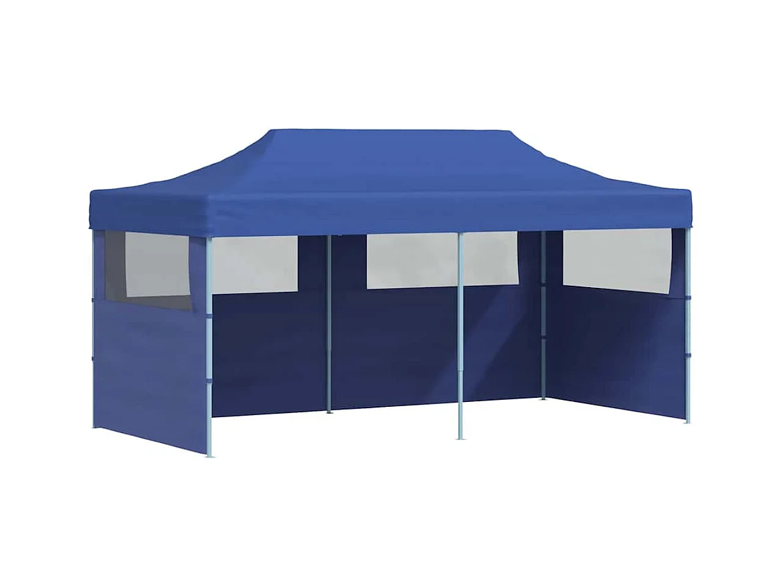 Carpa de recepción plegable azul 3 x 6 m