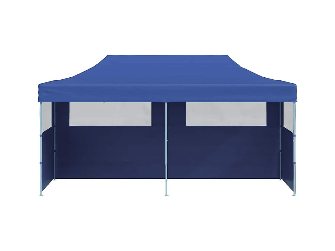 Carpa de recepción plegable azul 3 x 6 m