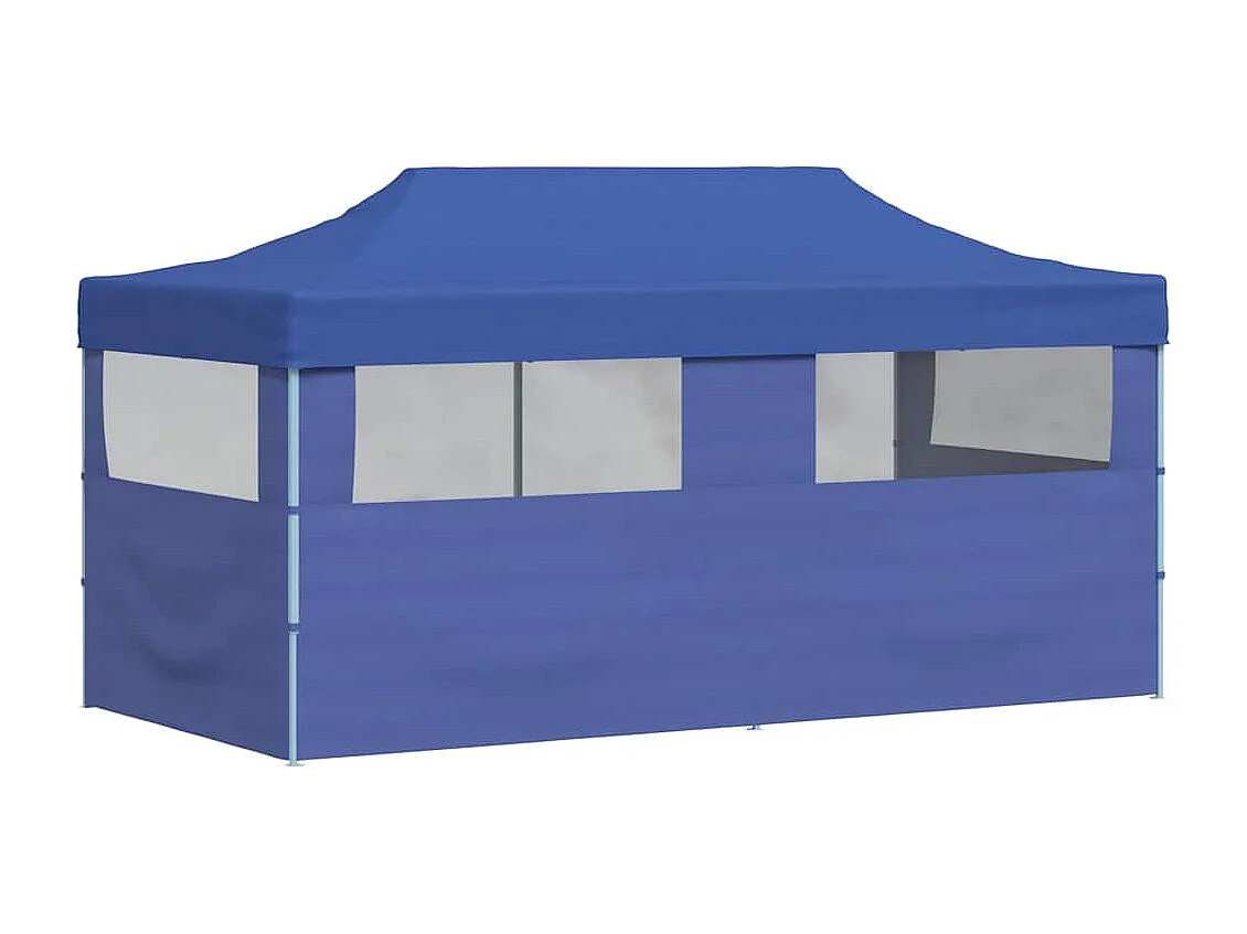Carpa de recepción plegable azul 3 x 6 m