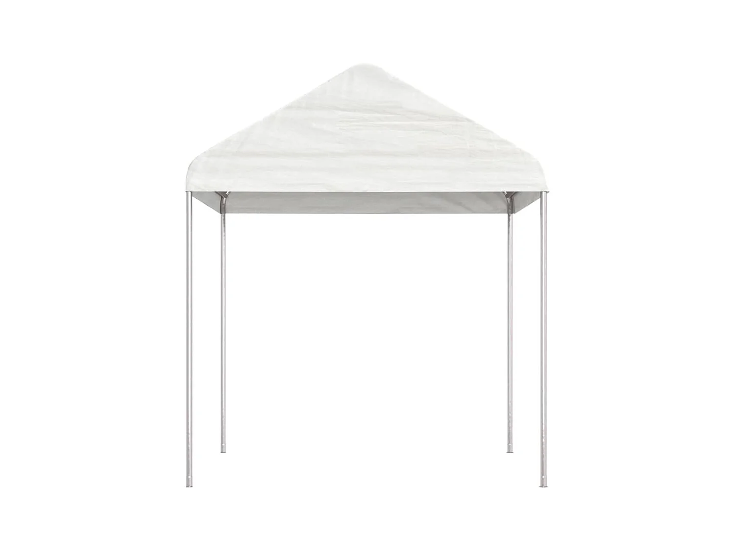 Gazebo con techo blanco 17,84x2,28x2,69 m polietileno