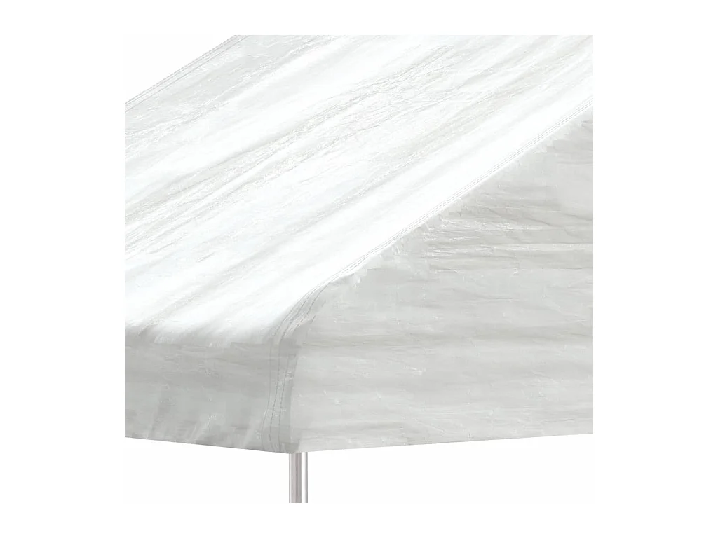Gazebo con techo blanco 17,84x2,28x2,69 m polietileno