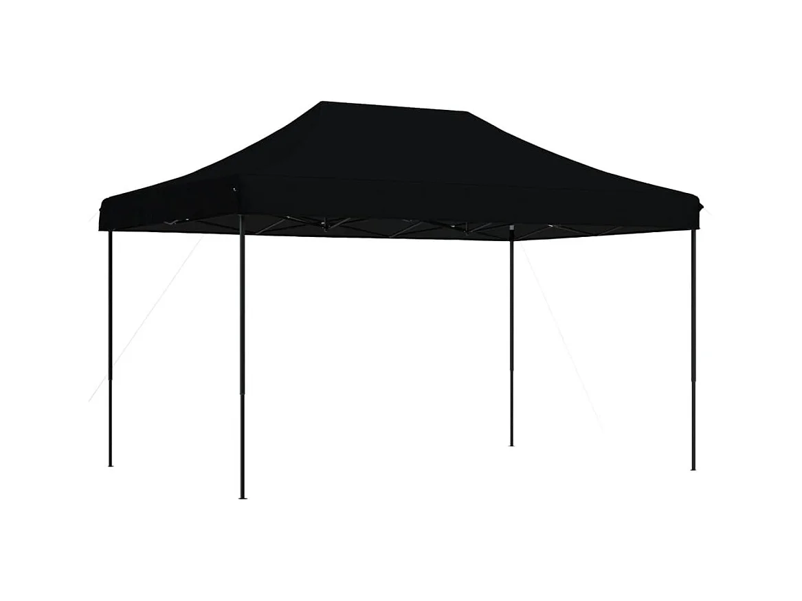 Carpa de recepción plegable negra 440x292x315 cm