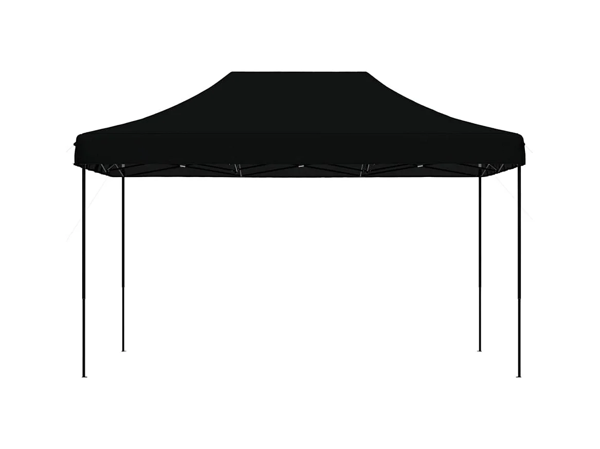 Carpa de recepción plegable negra 440x292x315 cm