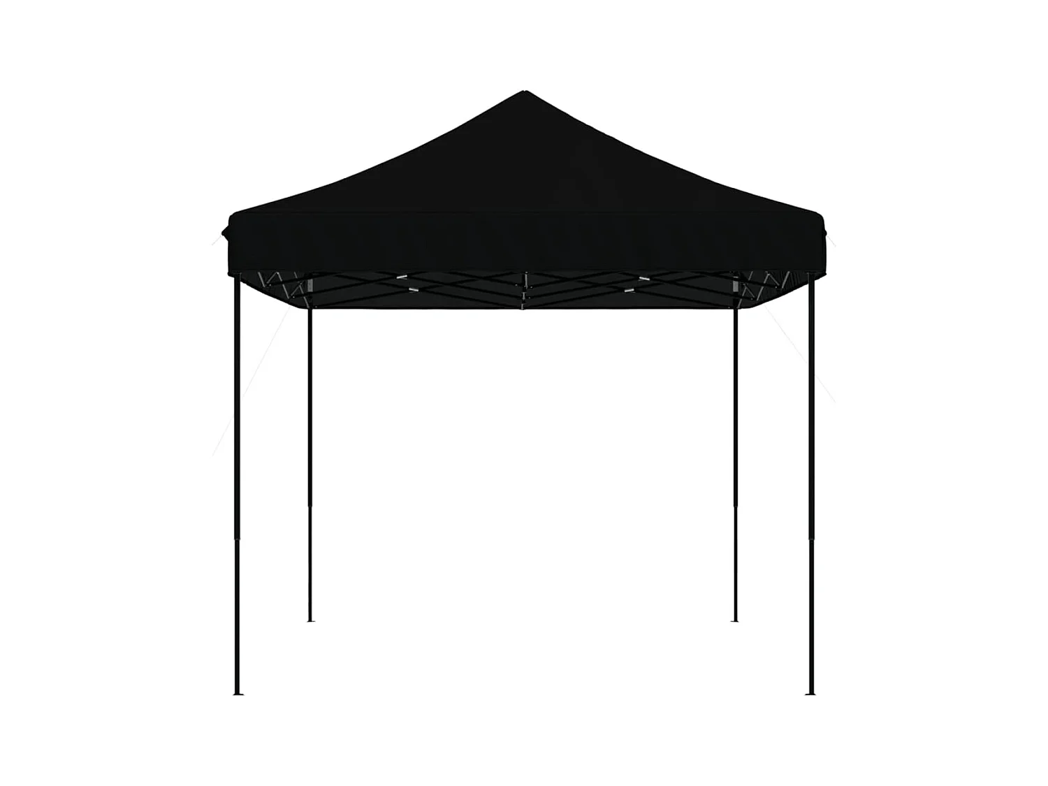 Carpa de recepción plegable negra 440x292x315 cm