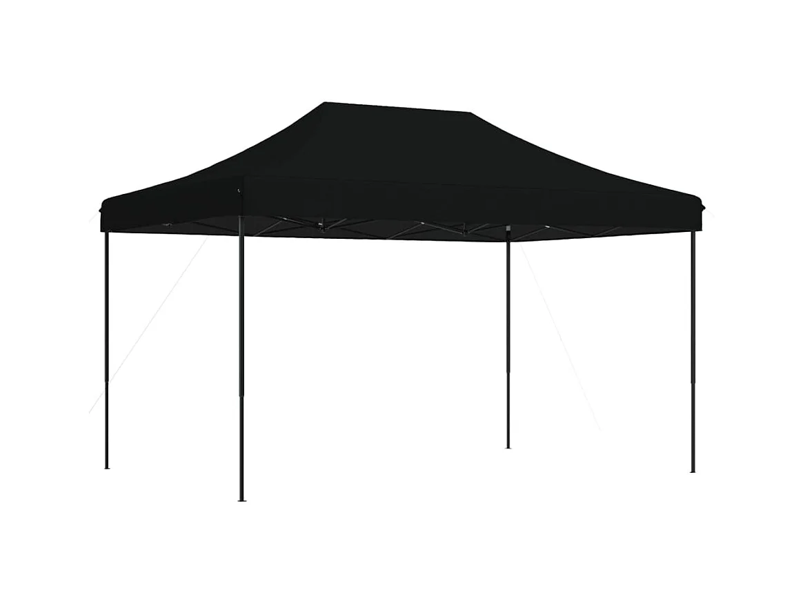 Carpa de recepción plegable negra 440x292x315 cm