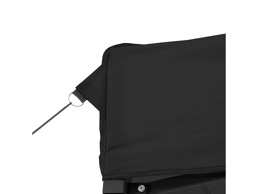 Carpa de recepción plegable negra 440x292x315 cm