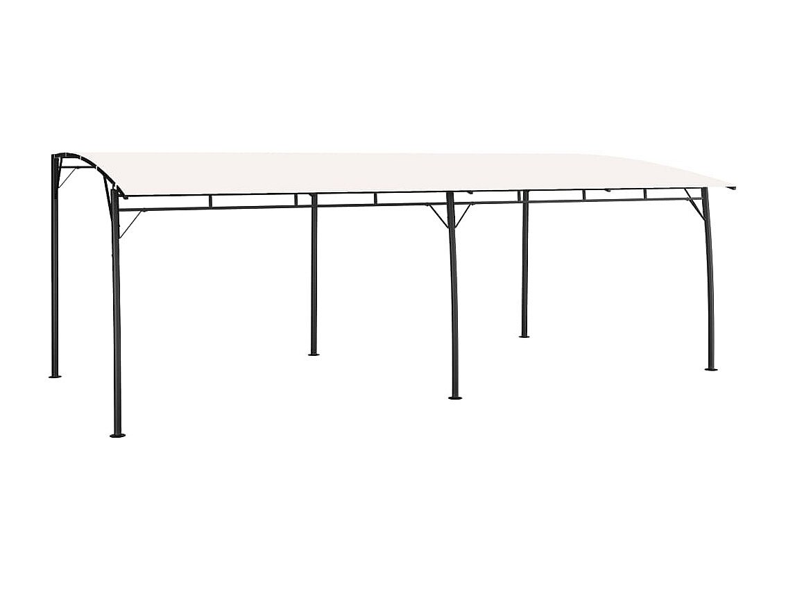 Toldo de jardín 6x3x2,55 m crema