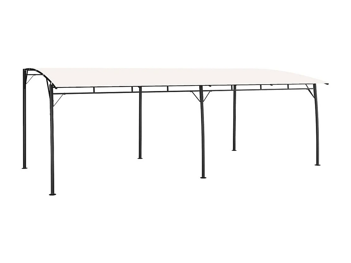 Tenda da sole da giardino 6x3x2,55 m crema