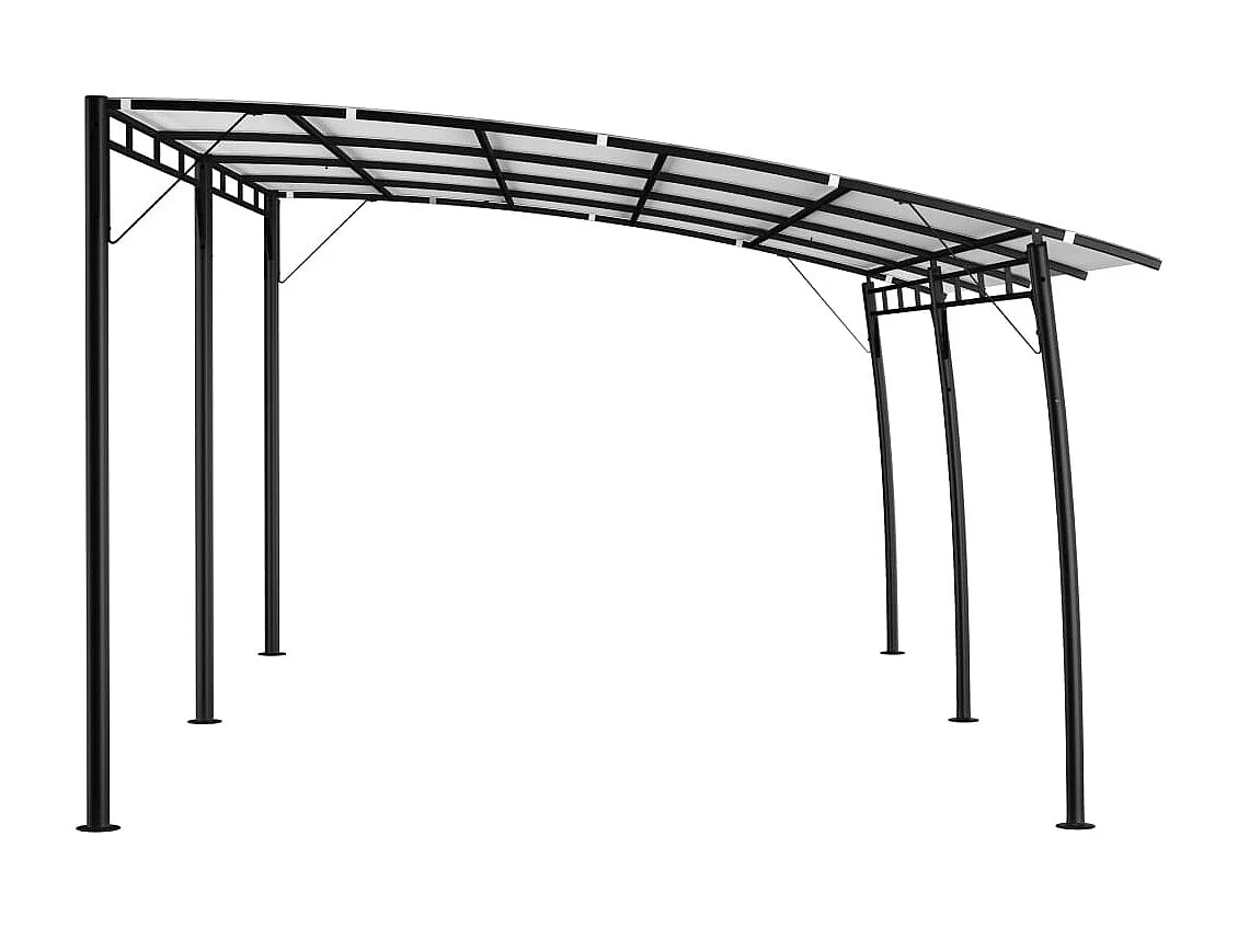 Tenda da sole da giardino 6x3x2,55 m crema