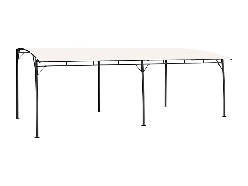 Toldo de jardín 6x3x2,55 m crema