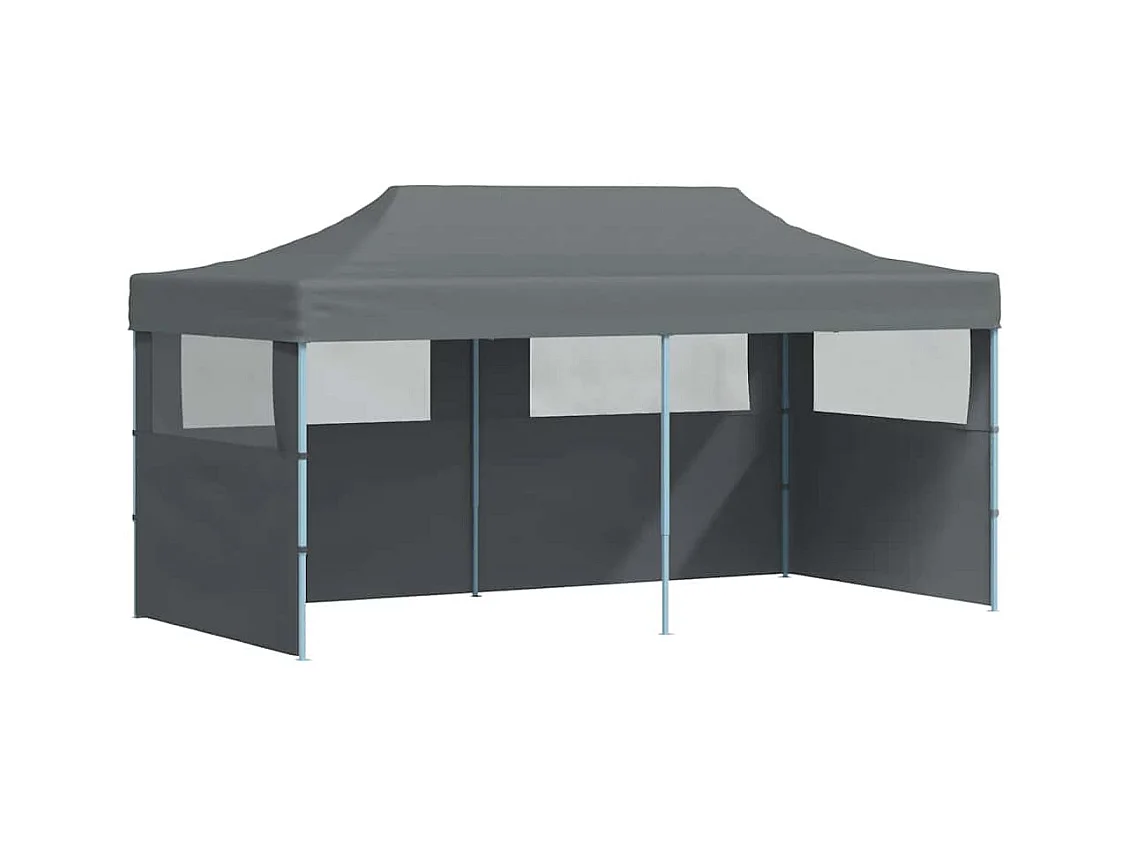 Carpa de recepción plegable con paredes 3x6 m antracita