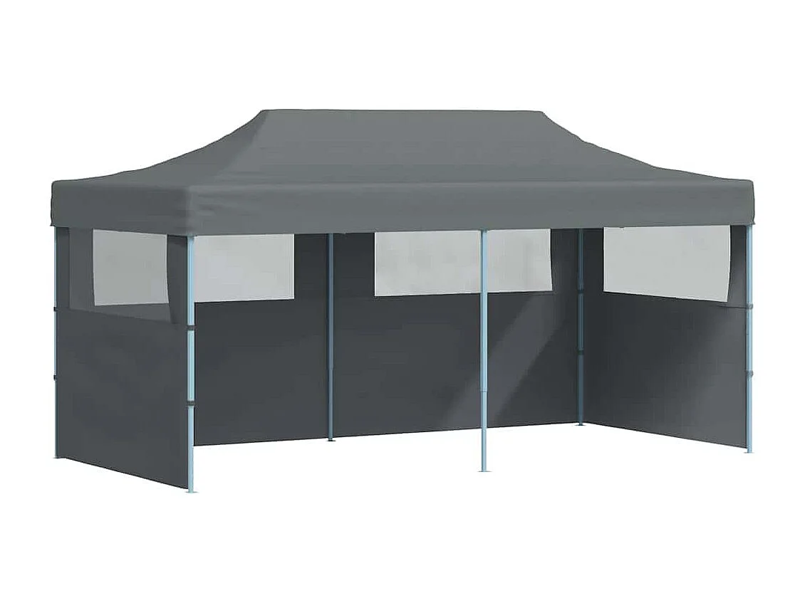 Carpa de recepción plegable con paredes 3x6 m antracita