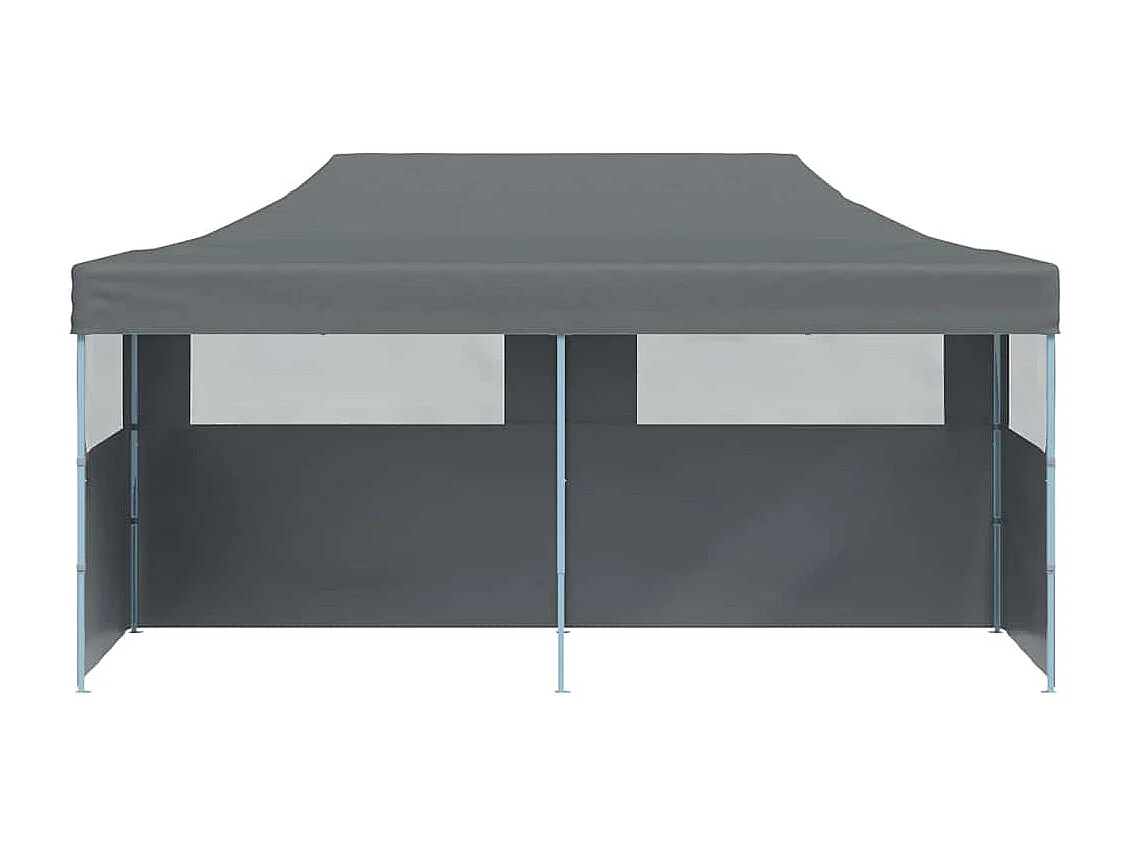Carpa de recepción plegable con paredes 3x6 m antracita