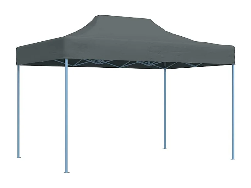Tenda pieghevole per ricevimenti 3x4 m Acciaio Antracite