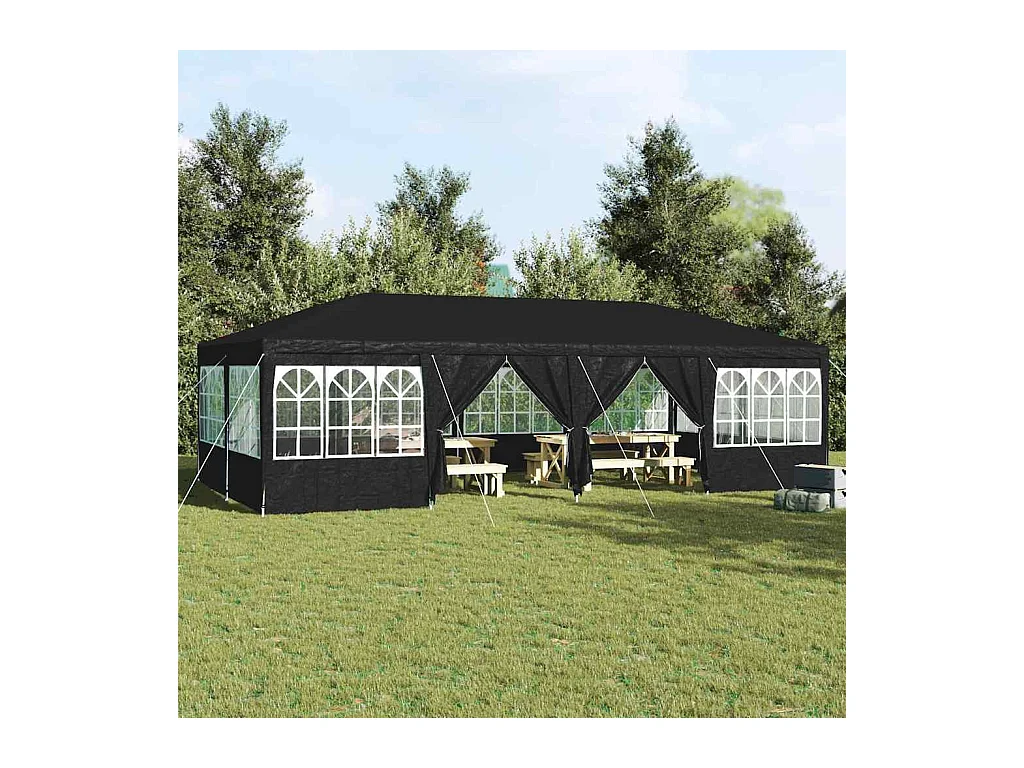 Tente de fête Anthracite et blanc 800 x 400 x 266 cm