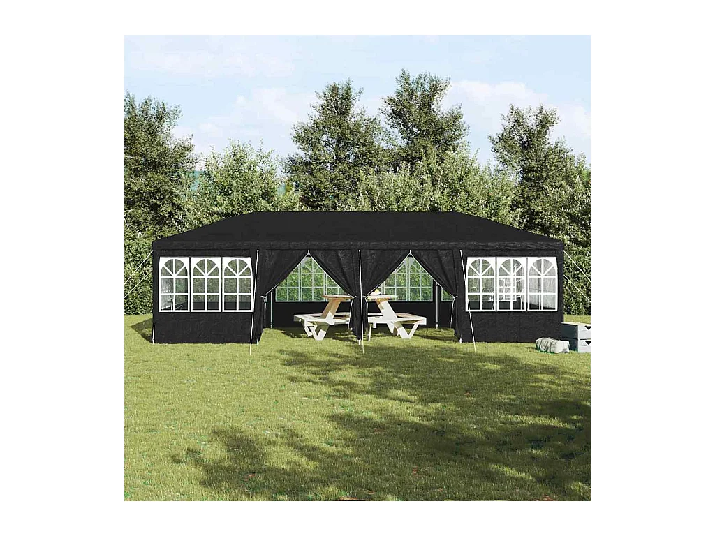 Tente de fête Anthracite et blanc 800 x 400 x 266 cm