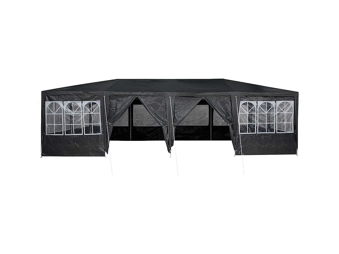 Tente de fête Anthracite et blanc 800 x 400 x 266 cm