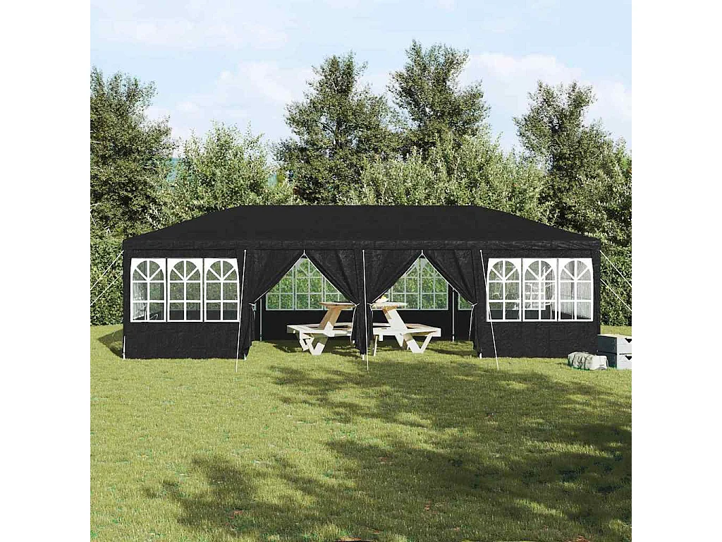 Tente de fête Anthracite et blanc 800 x 400 x 266 cm