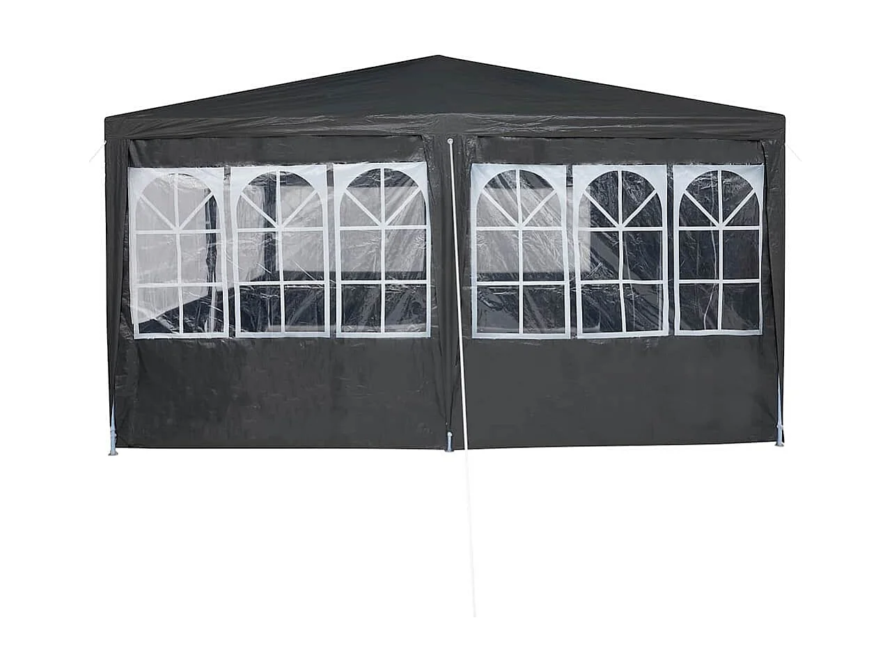 Partyzelt Anthrazit und Weiß 800 x 400 x 266 cm