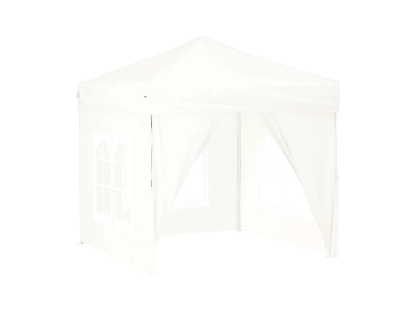 Tenda pieghevole per ricevimenti con pareti Bianca 2x2 m