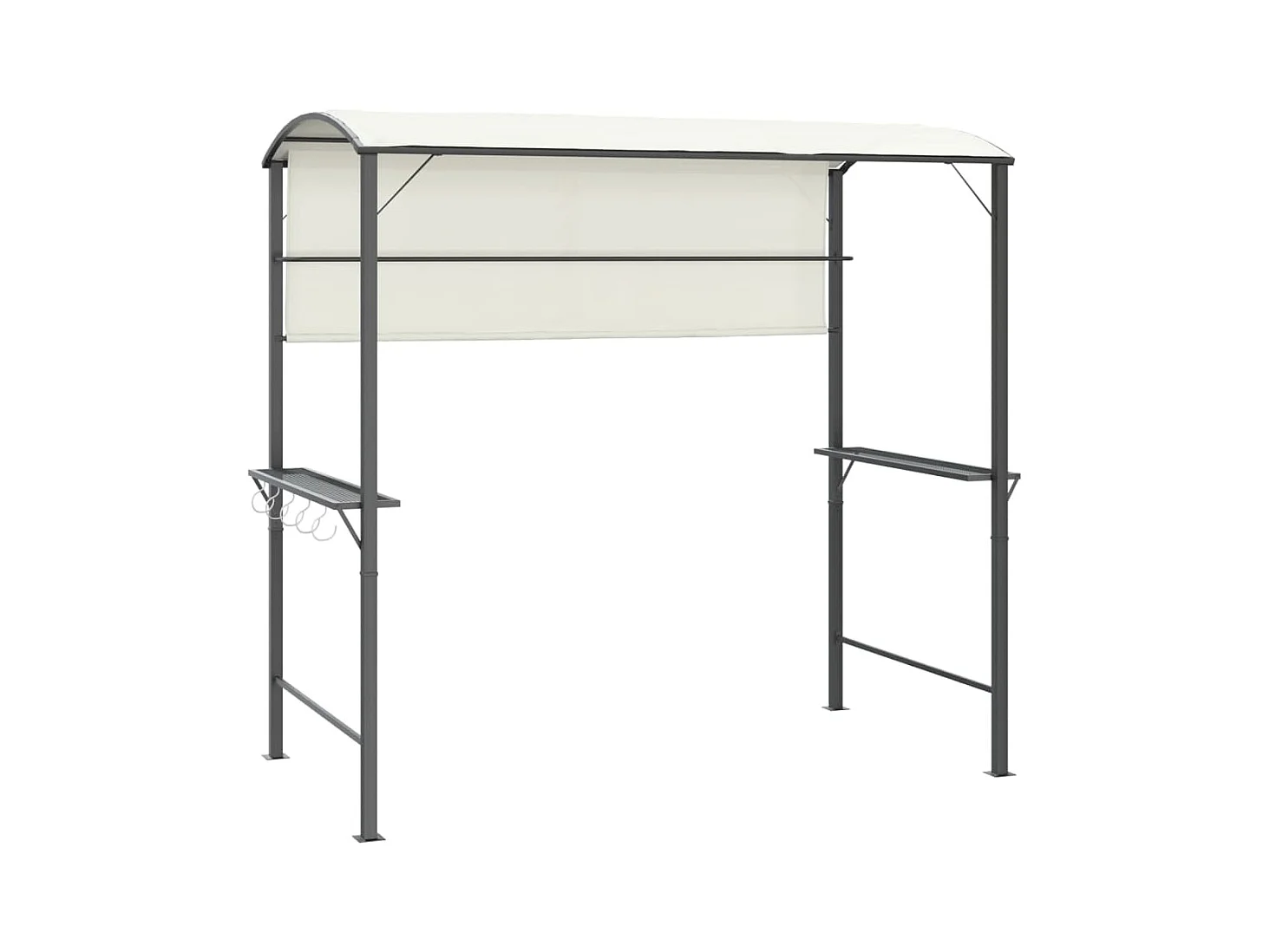 Belvédère avec toit 220x110x200 cm Crème