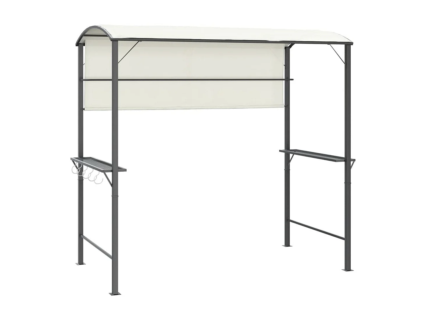 Belvédère avec toit 220x110x200 cm Crème