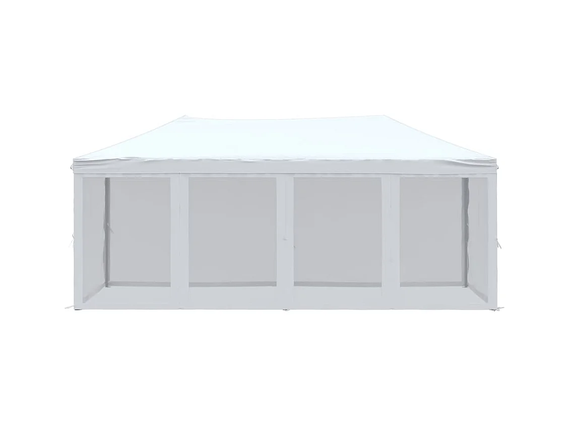 Carpa de recepción plegable con paredes Blanca 3x6 m