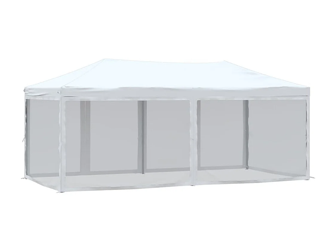 Carpa de recepción plegable con paredes Blanca 3x6 m