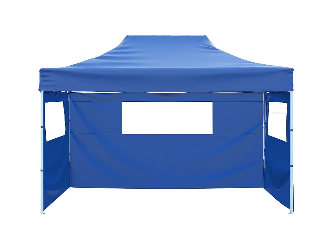 Tienda plegable de 3 paredes 3 x 4,5 m Azul