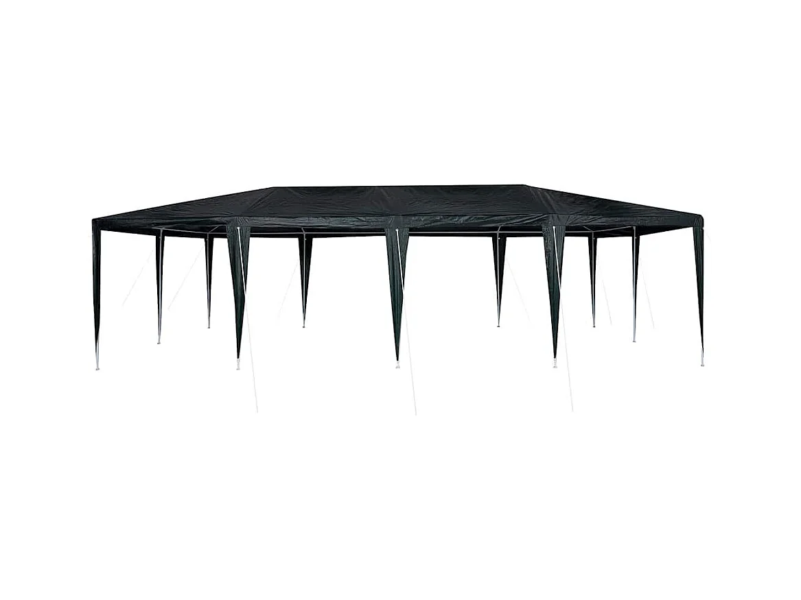 Carpa para fiestas verde y blanca 800 x 400 x 266 cm