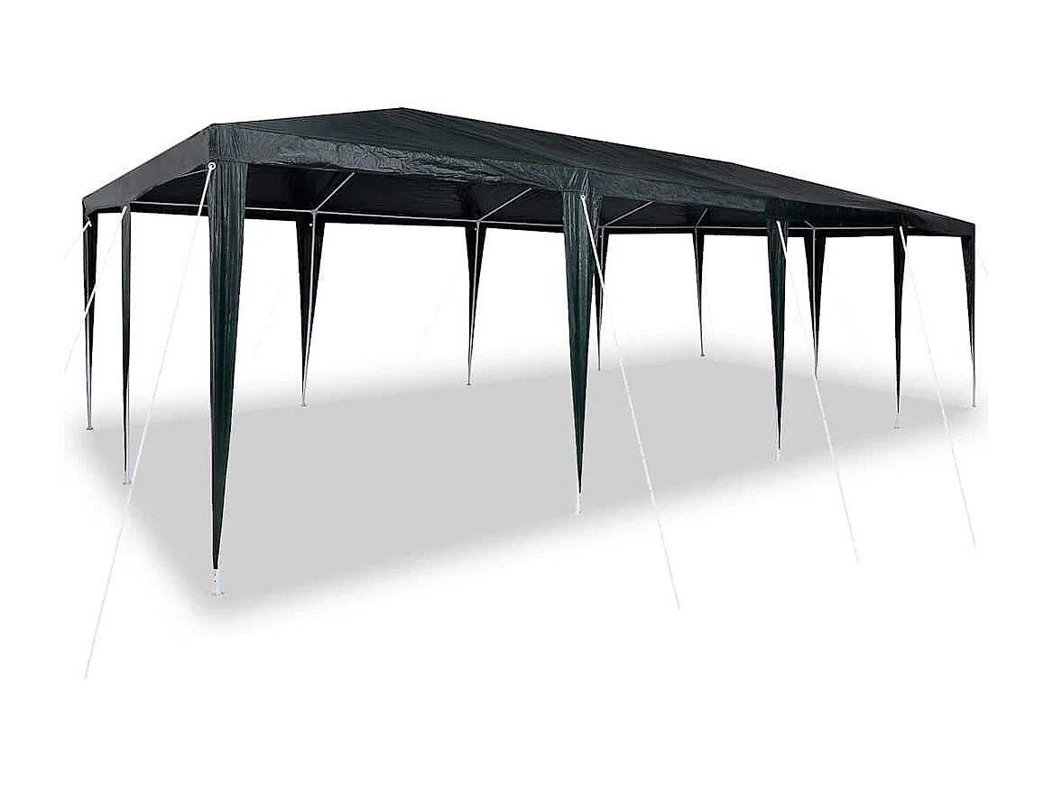 Tenda per feste verde e bianca 800 x 400 x 266 cm