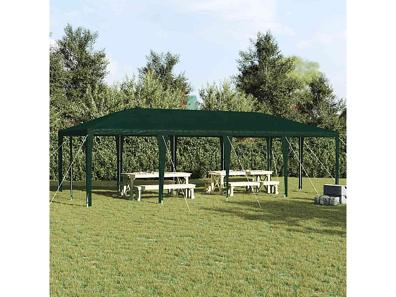 Tente de fête Vert et blanc 800 x 400 x 266 cm