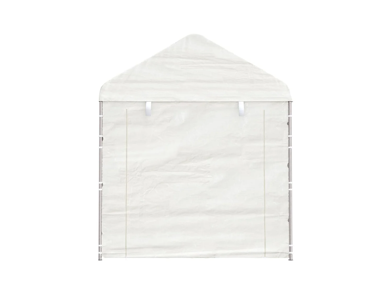 Gazebo con techo blanco 8,92x2,28x2,69 m polietileno