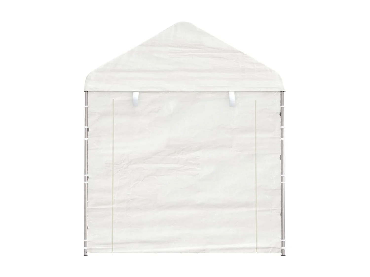 Gazebo con techo blanco 8,92x2,28x2,69 m polietileno