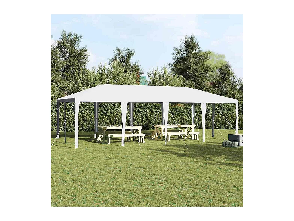Tente de fête Blanc 800 x 400 x 266 cm Polyester et Acier