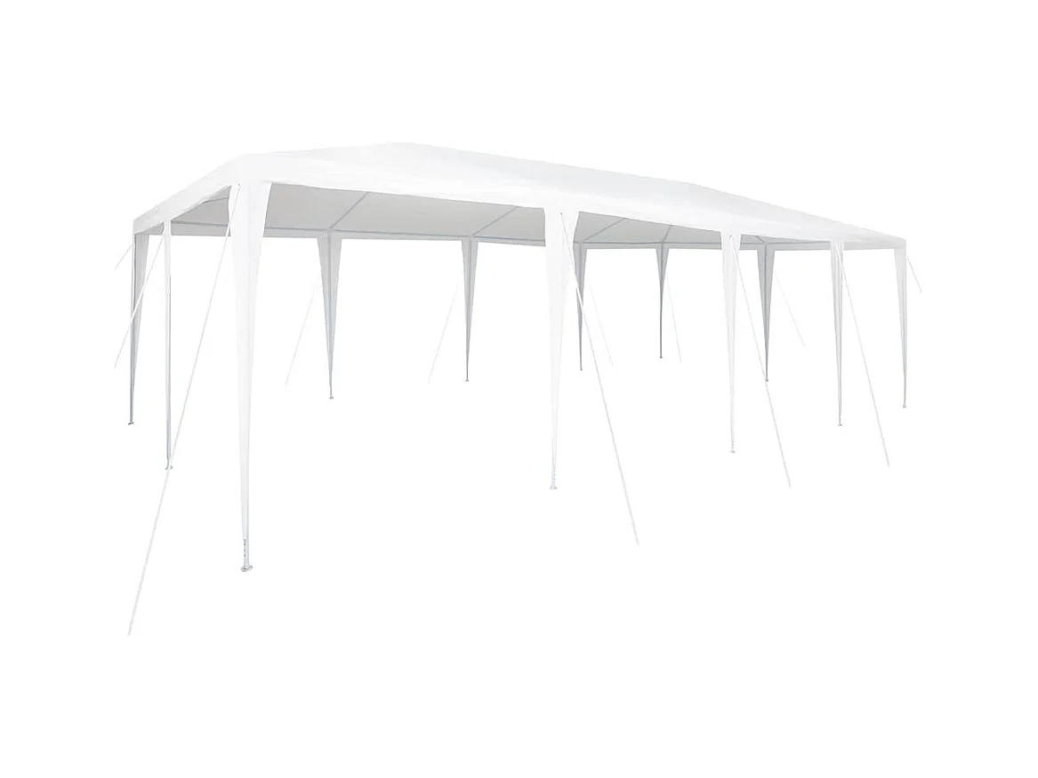 Tente de fête Blanc 800 x 400 x 266 cm Polyester et Acier