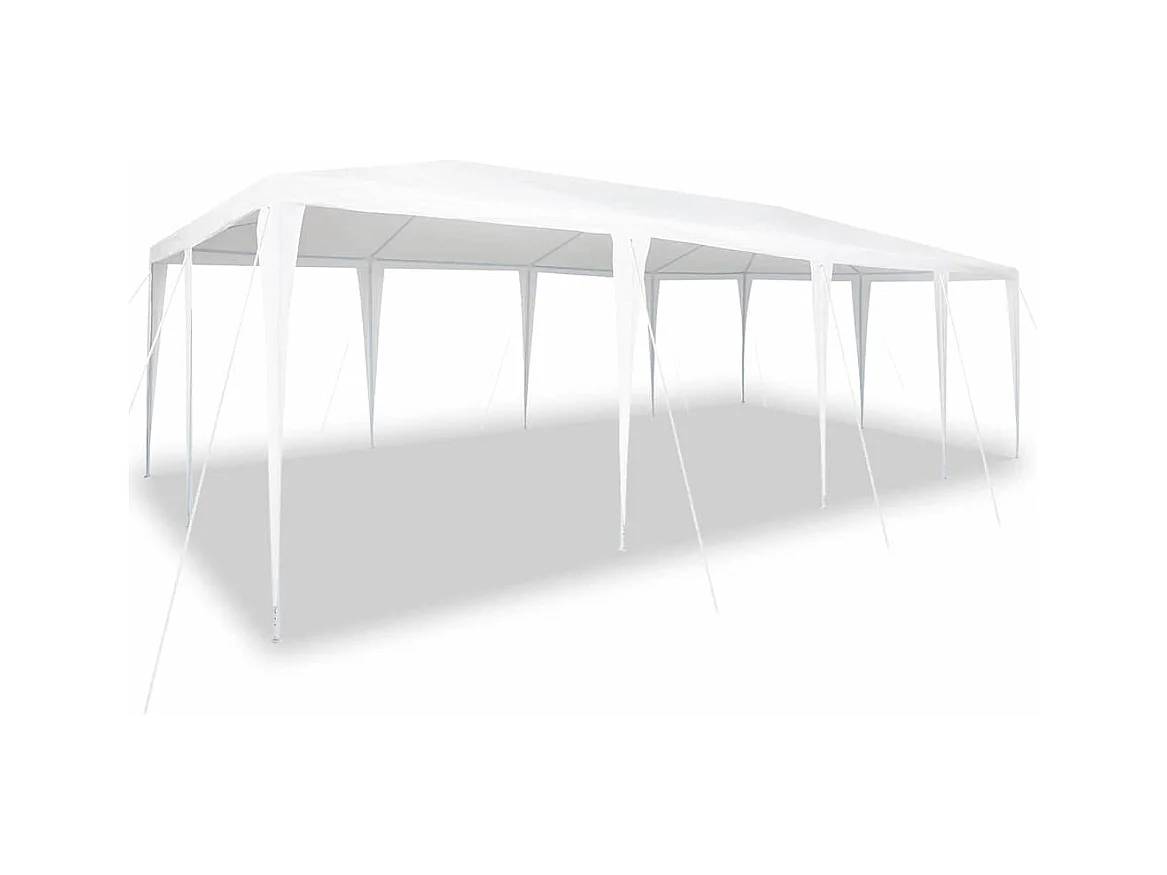 Tente de fête Blanc 800 x 400 x 266 cm Polyester et Acier