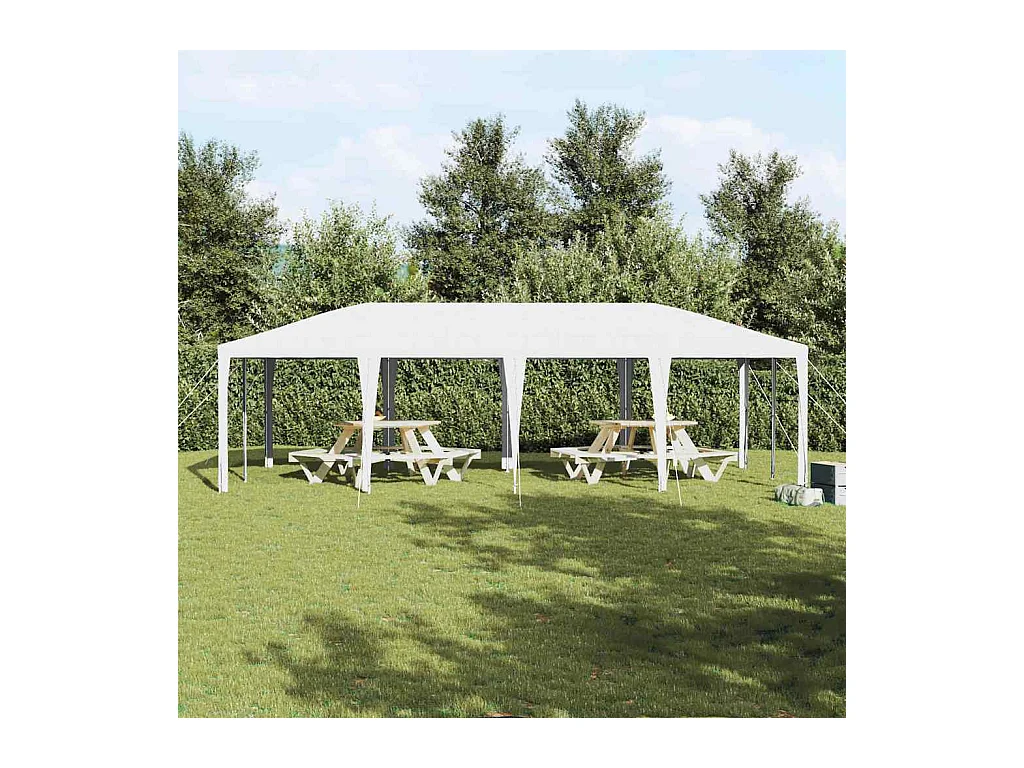Tente de fête Blanc 800 x 400 x 266 cm Polyester et Acier
