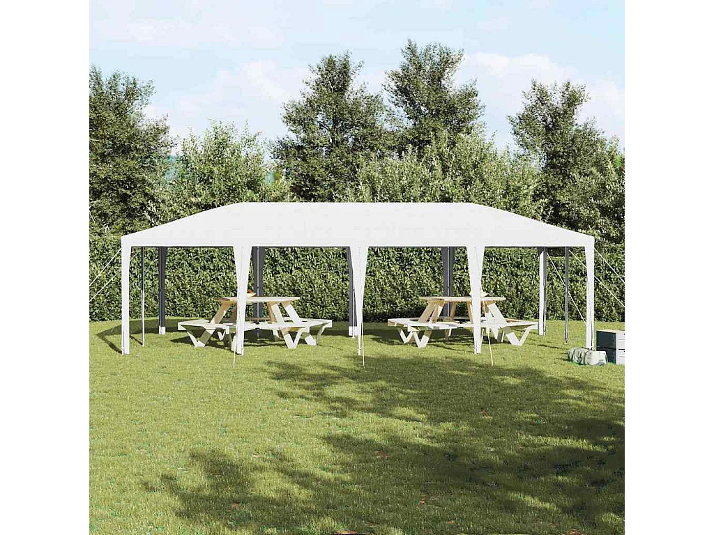Tente de fête Blanc 800 x 400 x 266 cm Polyester et Acier
