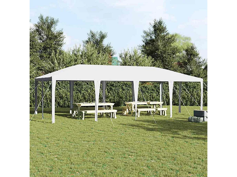 Tente de fête Blanc 800 x 400 x 266 cm Polyester et Acier