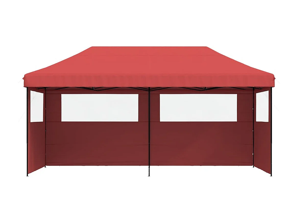 Carpa plegable para fiestas con 3 paredes laterales