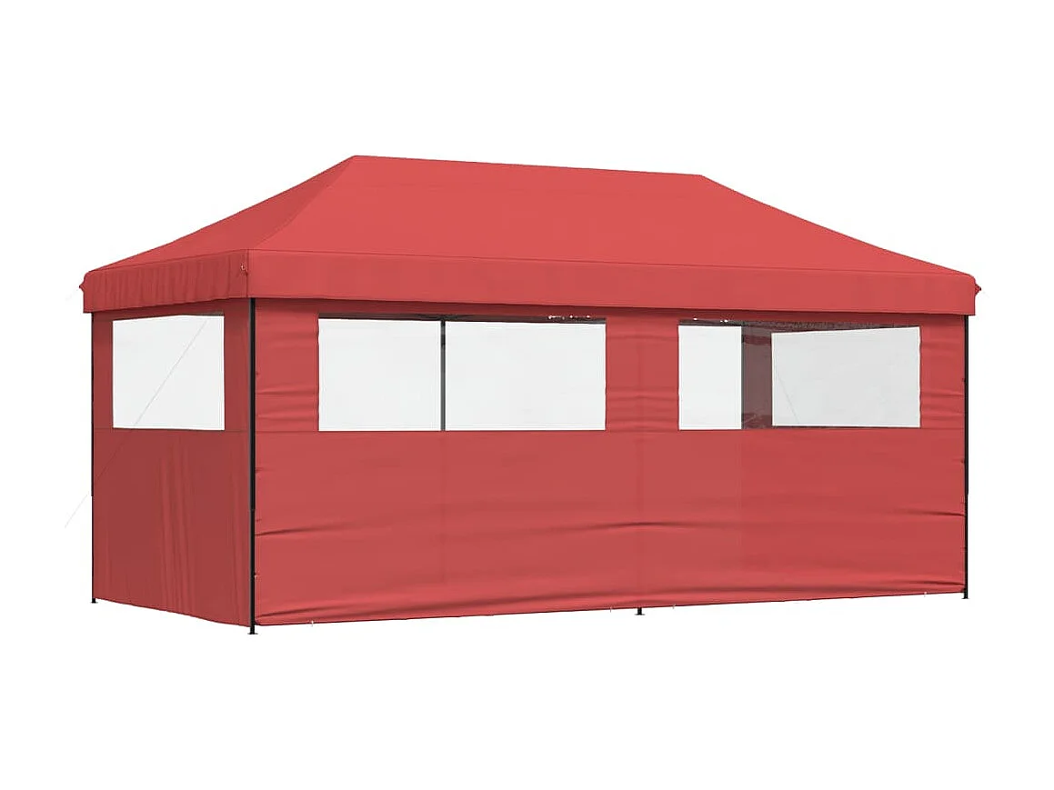 Carpa plegable para fiestas con 3 paredes laterales