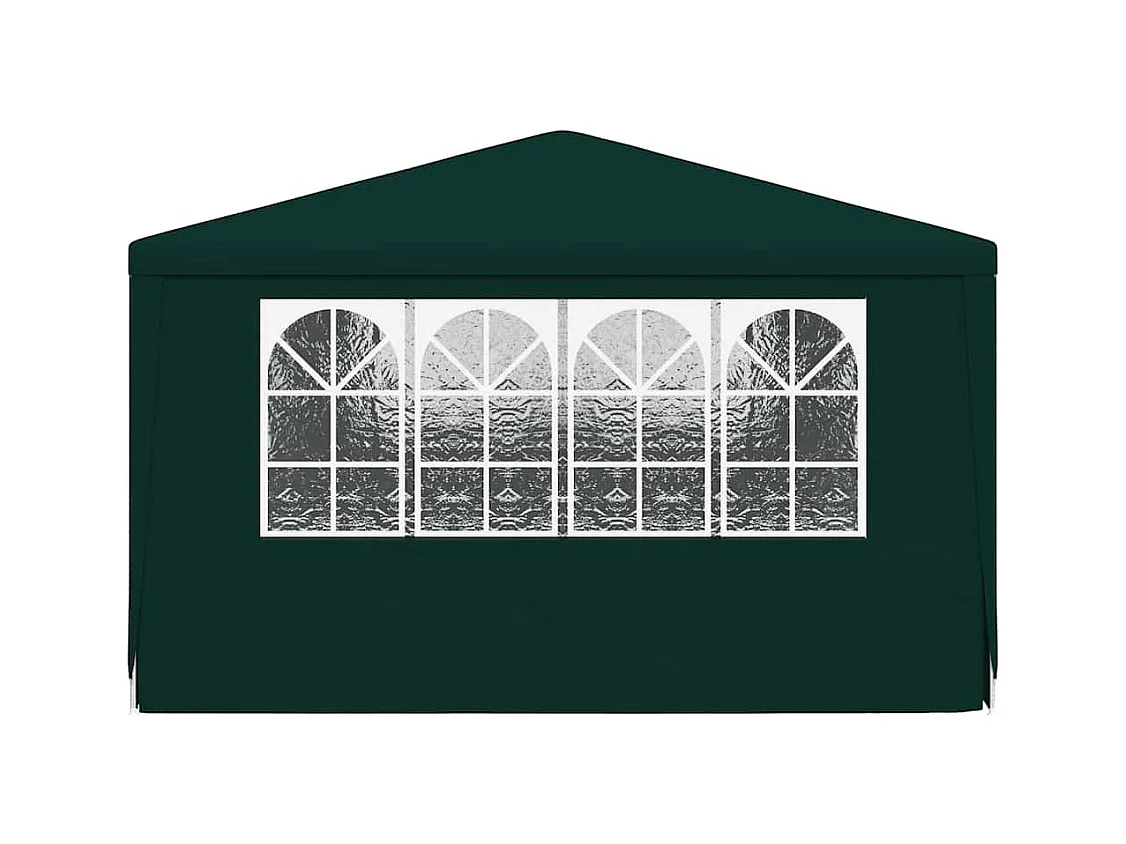 Ontvangsttent met zijwanden 4x6 m Groen 90 g/m²